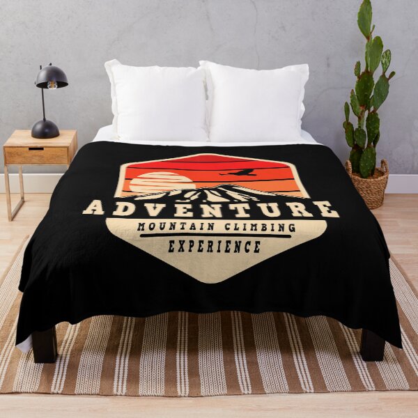 Item preview, Adventure Mountain Climbing Experience Retro Sunset designed and sold by heedooppod.