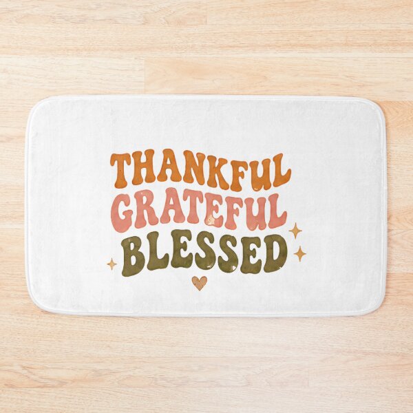 Item preview, Retro Groovy Thankful Grateful Blessed Design with Heart and Sparkles designed and sold by poppet103.