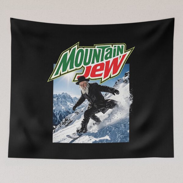 Item preview, Mountain Jew Funny Snowboarding Parody Retro Graphic Design designed and sold by iconiicc.