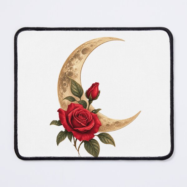 Item preview, Moonlit Rose – Vintage Celestial Nature designed and sold by chunzartshop.