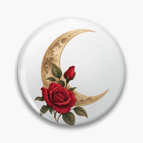 Item preview, Moonlit Rose – Vintage Celestial Nature designed and sold by chunzartshop.