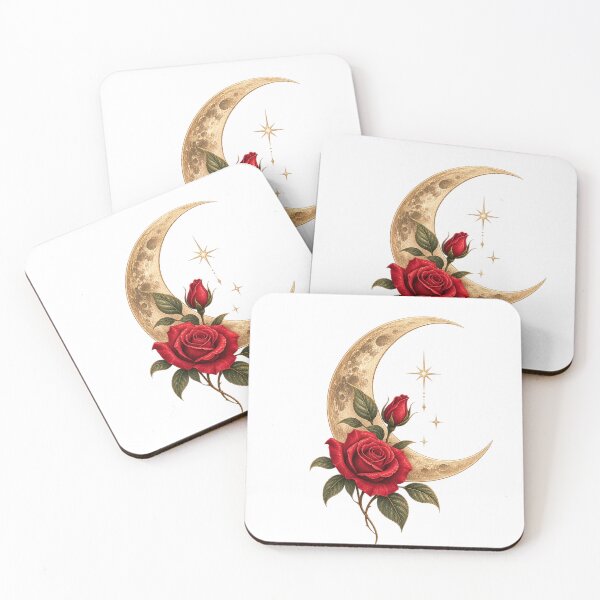 Item preview, Moonlit Rose – Vintage Celestial Nature designed and sold by chunzartshop.