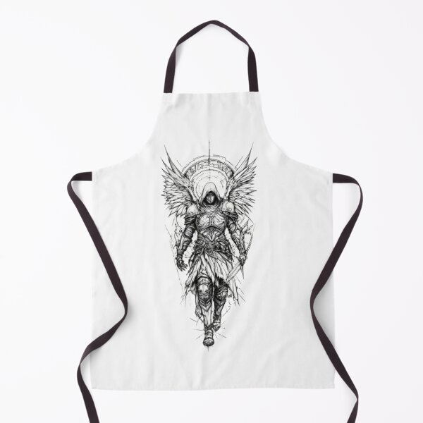 Item preview, Dark Fallen Angel Warrior Gothic Tattoo Art designed and sold by RoyalDeluxGo.