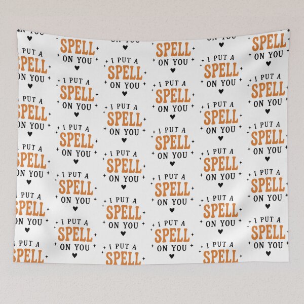 Item preview, I Put a Spell on You Retro Halloween Design with Sparkles designed and sold by poppet103.