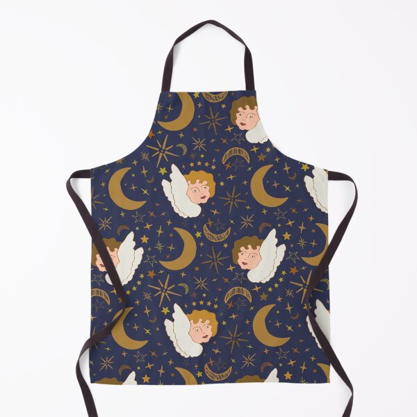 Item preview, Whimsigoth Celestial Cherubs in Navy Blue designed and sold by YesterdayColl.