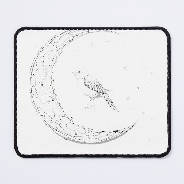 Item preview, Peaceful Songbird on Branch – Minimalist Bird Line Art Nature Illustration designed and sold by PixPixari.