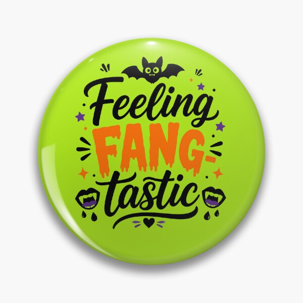 Item preview, Feeling FANG‑tastic Cute Halloween Bat & Vampire Fangs Design designed and sold by DesignHouse07.