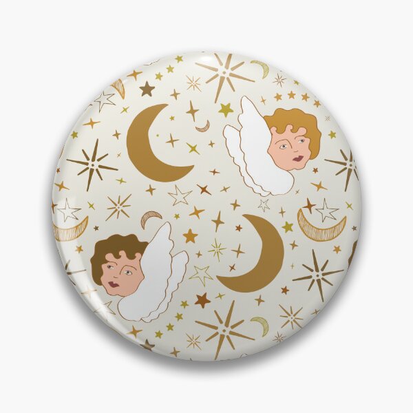 Item preview, Whimsigoth Celestial Cherubs in Cloud Cream designed and sold by YesterdayColl.