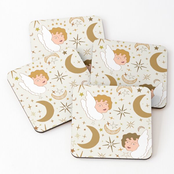 Item preview, Whimsigoth Celestial Cherubs in Cloud Cream designed and sold by YesterdayColl.