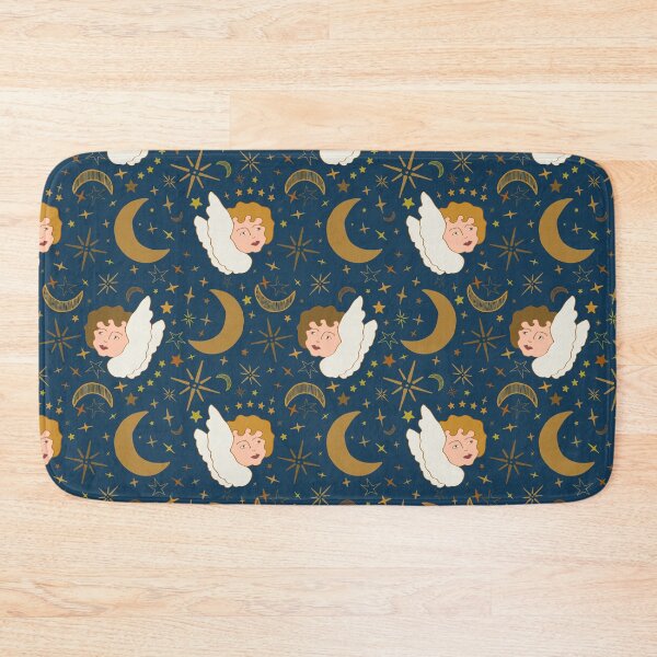 Item preview, Whimsigoth Celestial Cherubs in Poseidon Blue designed and sold by YesterdayColl.