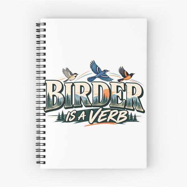 Item preview, Birder Is a Verb Bird Watching designed and sold by CreativeMindsetLab.