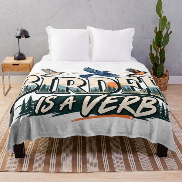 Item preview, Birder Is a Verb Bird Watching designed and sold by CreativeMindsetLab.
