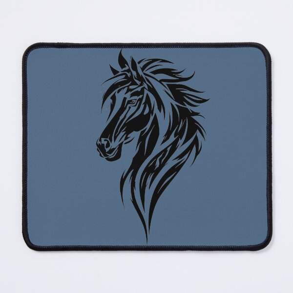 Item preview, Tribal Horse Head Bold Black & White Stallion designed and sold by UrbanPrts.