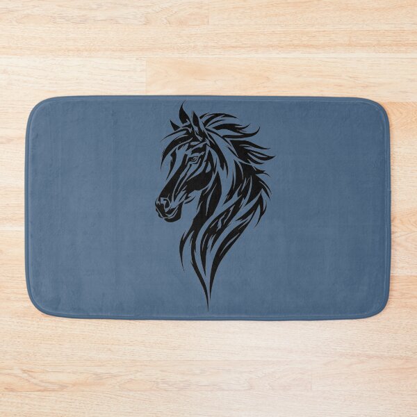 Item preview, Tribal Horse Head Bold Black & White Stallion designed and sold by UrbanPrts.