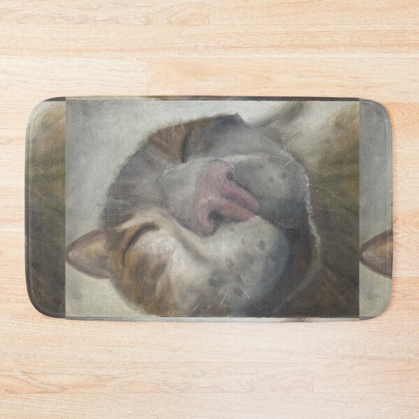 Item preview, Sleeping funny Cat Close-Up Oil Painting no AI designed and sold by creativevandal.