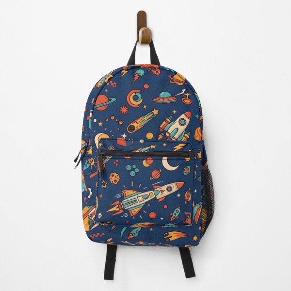 Item preview, Vintage Retro Space Rockets & Planets Pattern design designed and sold by Morty'sArt.
