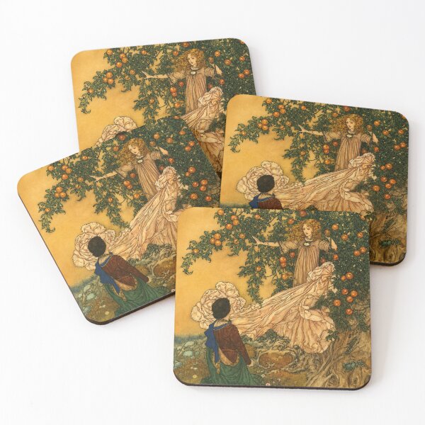 Item preview, Fairy Garden Wall Art, Fairy of the Garden, Edmund Dulac Vintage Fantasy Illustration designed and sold by RickE.