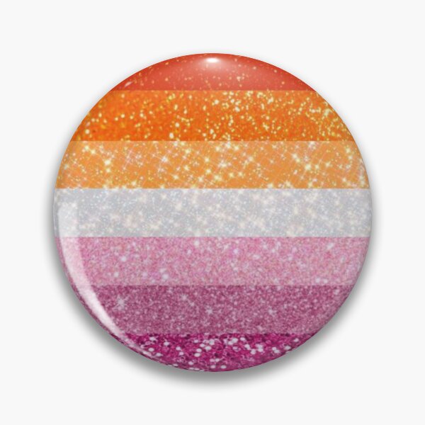 Item preview, lesbian flag sticker glitter designed and sold by Sweet_Stickers.