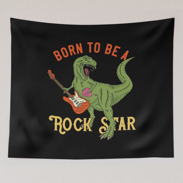 Item preview, Born To Be A Rock Star T-Rex Playing Guitar designed and sold by heedooppod.
