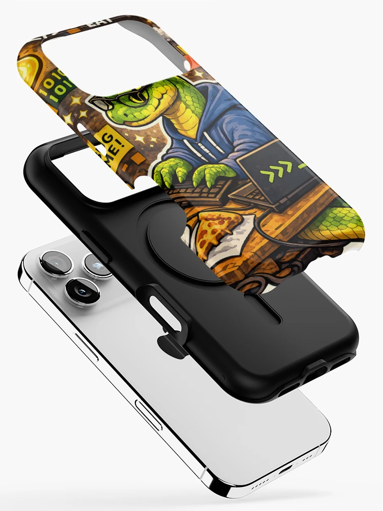 Thumbnail 2 of 4, iPhone Case, Python Developer Debug Time designed and sold by aistrokeofart.