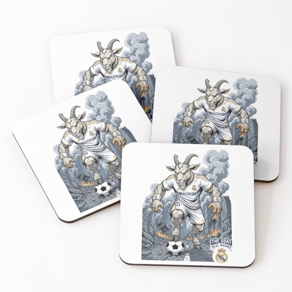 Item preview, Real Madrid GOAT Mascot - Fierce Football Legend Illustration designed and sold by annaarthk.