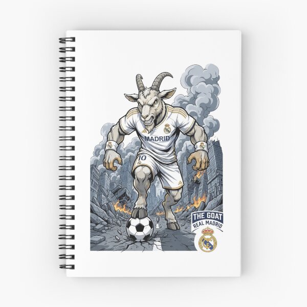 Item preview, Real Madrid GOAT Mascot - Fierce Football Legend Illustration designed and sold by annaarthk.