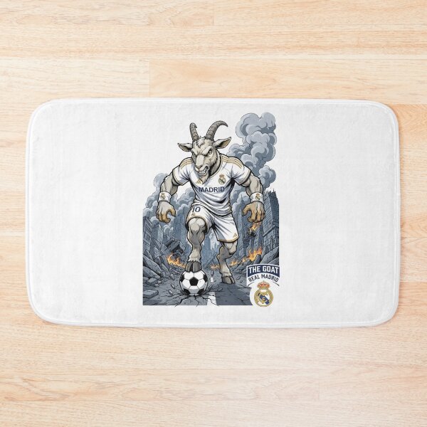Item preview, Real Madrid GOAT Mascot - Fierce Football Legend Illustration designed and sold by annaarthk.