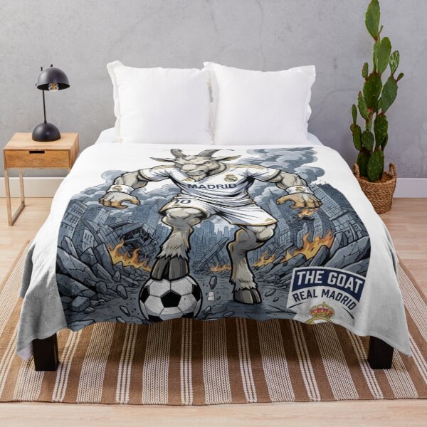 Item preview, Real Madrid GOAT Mascot - Fierce Football Legend Illustration designed and sold by annaarthk.