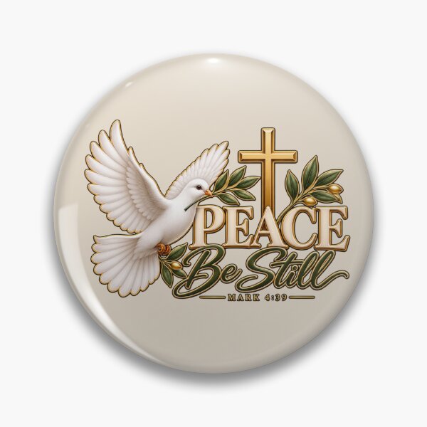 Item preview, Peace Be Still – Christian Dove & Cross Faith Design designed and sold by HO•Designs.