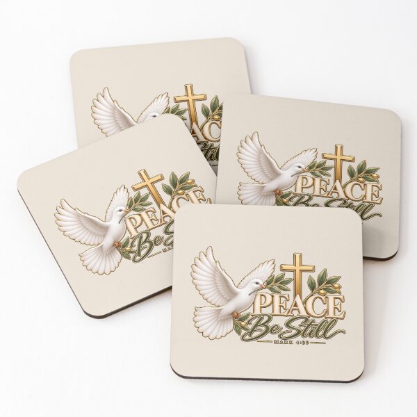 Item preview, Peace Be Still – Christian Dove & Cross Faith Design designed and sold by HO•Designs.