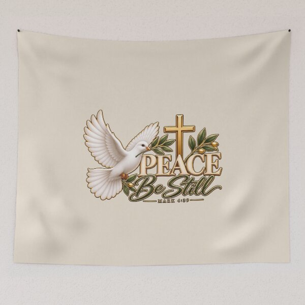 Item preview, Peace Be Still – Christian Dove & Cross Faith Design designed and sold by HO•Designs.