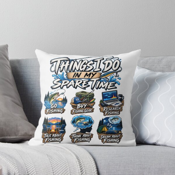 Item preview, Things I Do In My Spare Time Fishing – Funny Fisherman Lover designed and sold by drawwiika+44.