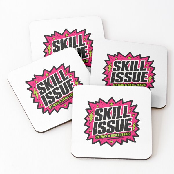 Item preview, Skill Issue Funny Gamer Sticker designed and sold by RedRubyBubble.
