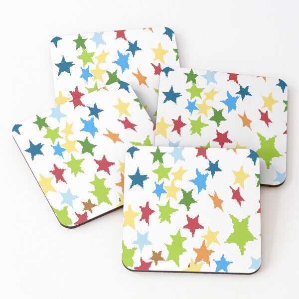 Item preview, rainbow stars pixel design designed and sold by RammingMelody.