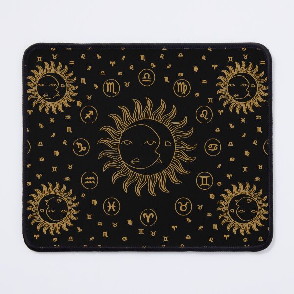 Item preview, Celestial Sun Astrology Carving in Black and Gold designed and sold by YesterdayColl.