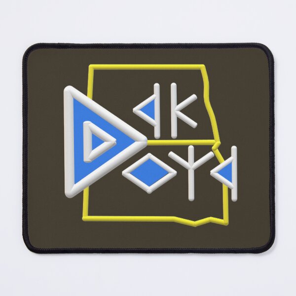 Aperçu de l'œuvre Logo Dakotakoin avec carte créée et vendue par dakotakoin.