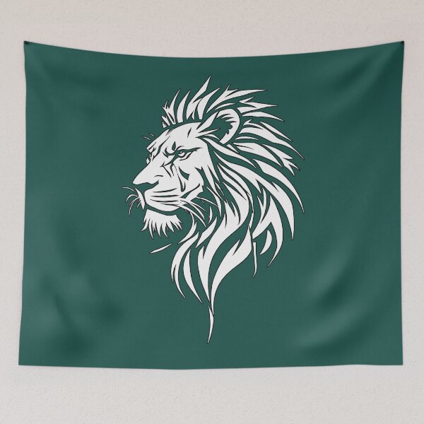 Item preview, Tribal Lion HeadB old Black and White Design designed and sold by UrbanPrts.