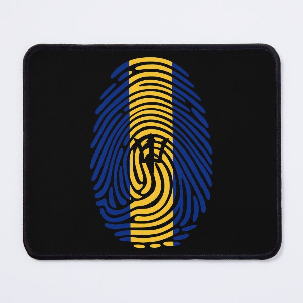 Item preview, Barbados Flag Fingerprint Identity | Barbadian DNA Heritage Graphic designed and sold by NTGUILTY.