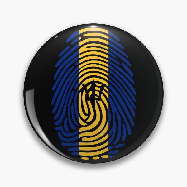 Item preview, Barbados Flag Fingerprint Identity | Barbadian DNA Heritage Graphic designed and sold by NTGUILTY.
