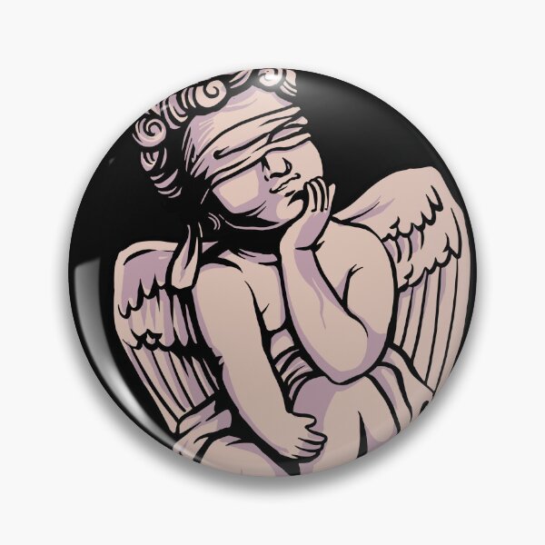 Item preview, Imagination In The Dark Blindfolded Cherub Angel designed and sold by heedooppod.