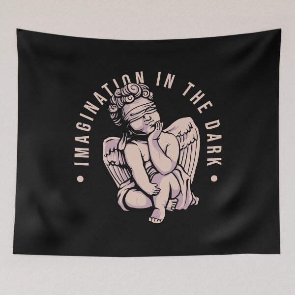 Item preview, Imagination In The Dark Blindfolded Cherub Angel designed and sold by heedooppod.