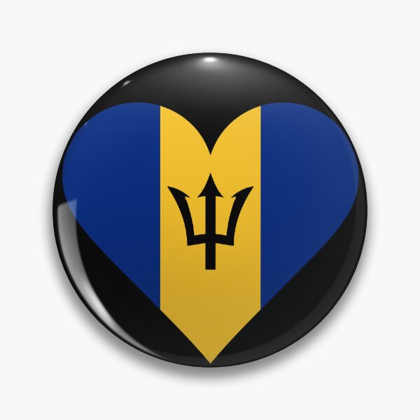 Item preview, Barbados Heart Flag Graphic | I Love Barbados Patriotic Symbol designed and sold by NTGUILTY.