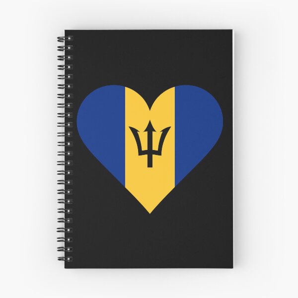 Item preview, Bandera de Barbados en forma de corazón | Símbolo patriótico "Amo Barbados" designed and sold by NTGUILTY.