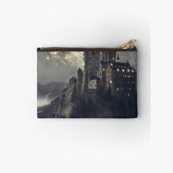 Item preview, Moonlit Castle Above Misty Mountains designed and sold by QuantumDrift.