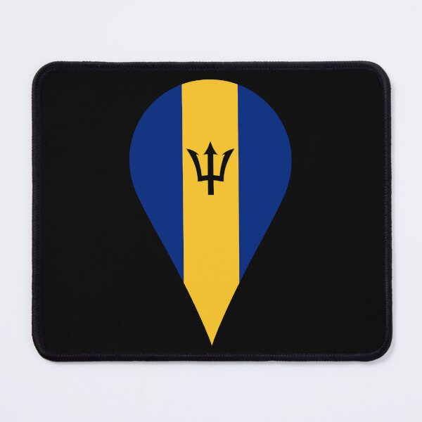 Item preview, Barbados Flag Location Pin Map Marker | Barbadian Destination GPS Icon designed and sold by NTGUILTY.