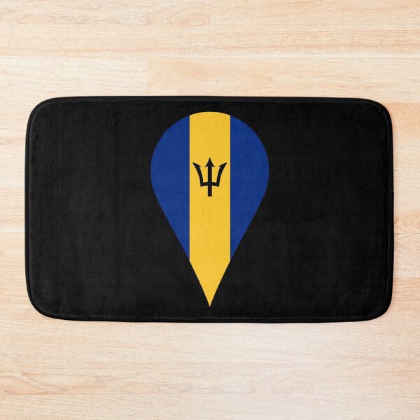 Item preview, Barbados Flag Location Pin Map Marker | Barbadian Destination GPS Icon designed and sold by NTGUILTY.
