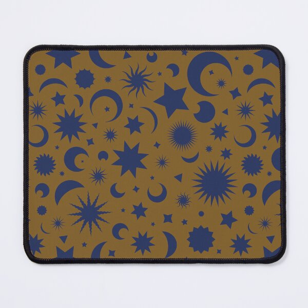 Item preview, Whimsigoth Celestial Sky in Antique Gold and Navy Ink designed and sold by YesterdayColl.