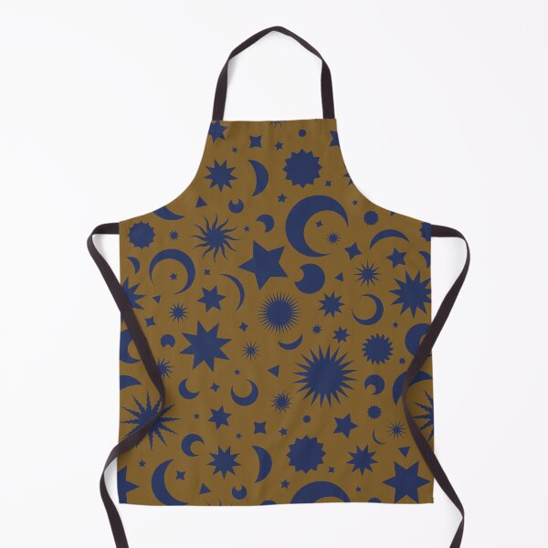 Item preview, Whimsigoth Celestial Sky in Antique Gold and Navy Ink designed and sold by YesterdayColl.