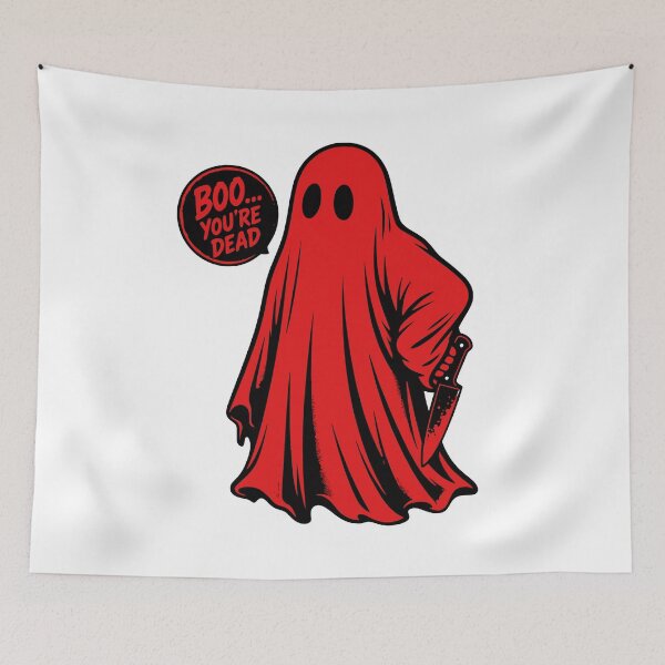 Item preview, Boo You're Dead Bloody Ghost Slasher Halloween designed and sold by Simon-art-land.