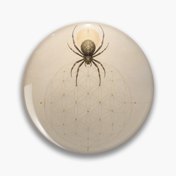 Item preview, The Sacred Weaver Minimalist – Spider Sacred Geometry Art designed and sold by SacredLensV.